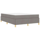 vidaXL Boxrugós ágy matracmal Taupe és fehér 140 x 190 cm szövet