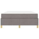 vidaXL Boxrugós ágy matracmal Taupe és fehér 140 x 190 cm szövet