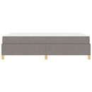 vidaXL Boxrugós ágy matracmal Taupe és fehér 140 x 190 cm szövet