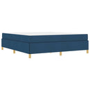 vidaXL Boxrugós ágy matracmal Kék és Fehér 180 x 200 cm szövet