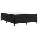 vidaXL Ágykeret matraccal matracmal Fekete 140 x 190 cm Műbőr