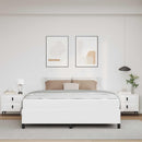 vidaXL Ágykeret matraccal matracmal Fehér 180 x 200 cm Műbőr