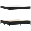 vidaXL Ágykeret matraccal matracmal Fekete 200 x 200 cm Műbőr