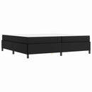 vidaXL Ágykeret matraccal matracmal Fekete 200 x 200 cm Műbőr