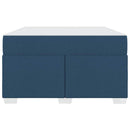 vidaXL Ágykeret Kék 120 x 190 cm szövet