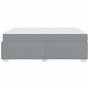 vidaXL Ágykeret Világosszürke 140 x 200 cm szövet