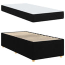 vidaXL Ágykeret matracmal Fekete 90 x 200 cm szövet