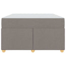 vidaXL Ágykeret matracmal Tópszínű 120 x 200 cm szövet