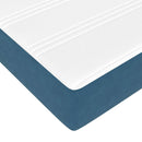 vidaXL Ágykeret matracmal tárolóval Kék 80 x 200 cm Bársony