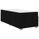 vidaXL Ágykeret matracmal Fekete 90 x 200 cm szövet