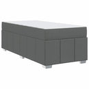 vidaXL Ágykeret matracmal Sötétszürke 120 x 190 cm szövet