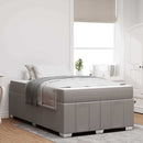 vidaXL Ágykeret matracmal Tópszínű 120 x 200 cm szövet