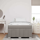 vidaXL Ágykeret matracmal Tópszínű 120 x 200 cm szövet