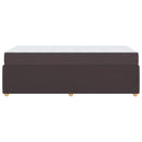 vidaXL Ágykeret matraccal matracmal sötétbarna 80 x 200 cm szövet