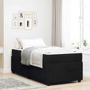 vidaXL Ágykeret matraccal matracmal Fekete 90 x 200 cm Bársony