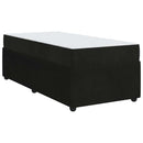 vidaXL Ágykeret matraccal matracmal Fekete 90 x 200 cm Bársony