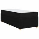vidaXL Ágykeret matraccal matracmal Fekete 100 x 200 cm szövet
