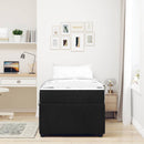 vidaXL Ágykeret matraccal matracmal Fekete 100 x 200 cm Bársony