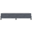 vidaXL Boxspring ágy matraccal Sötétszürke 90 x 200 cm Bársony