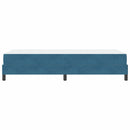 vidaXL Boxspring ágy matraccal matracmal Sötét kék 90 x 200 cm Bársony
