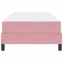 vidaXL Boxspring ágy matraccal Rózsaszín 100 x 200 cm Bársony