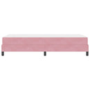 vidaXL Boxspring ágy matraccal Rózsaszín 100 x 200 cm Bársony