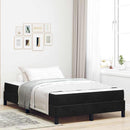 vidaXL Boxspring ágy matraccal matracmal Fekete 120 x 190 cm Bársony