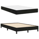 vidaXL Boxspring ágy matraccal matracmal Fekete 120 x 190 cm Bársony