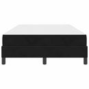 vidaXL Boxspring ágy matraccal matracmal Fekete 120 x 190 cm Bársony