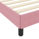 vidaXL Boxspring ágy matraccal Rózsaszín 120 x 190 cm Bársony