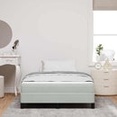 vidaXL Boxspring ágy matraccal Világosszürke 120 x 200 cm Bársony