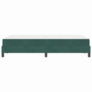vidaXL Boxspring ágy matraccal Sötétzöld 120 x 200 cm Bársony