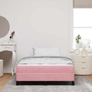 vidaXL Boxspring ágy matraccal Rózsaszín 120 x 200 cm Bársony