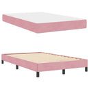 vidaXL Boxspring ágy matraccal Rózsaszín 120 x 200 cm Bársony