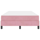vidaXL Boxspring ágy matraccal Rózsaszín 120 x 200 cm Bársony