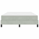 vidaXL Boxspring ágy matraccal Világosszürke 140 x 190 cm Bársony