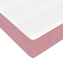 vidaXL Boxspring ágy matraccal Rózsaszín 140 x 190 cm Bársony