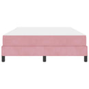 vidaXL Boxspring ágy matraccal Rózsaszín 140 x 190 cm Bársony