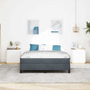 vidaXL Boxspring ágy matraccal Sötétszürke 140 x 200 cm Bársony
