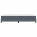 vidaXL Boxspring ágy matraccal Sötétszürke 140 x 200 cm Bársony
