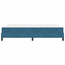 vidaXL Boxspring ágy matraccal Sötét kék 140 x 200 cm Bársony