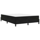 vidaXL Boxspring ágy matraccal matracmal Fekete 160 x 200 cm Bársony