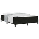 vidaXL Boxspring ágy matraccal matracmal Fekete 160 x 200 cm Bársony