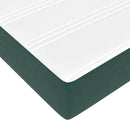 vidaXL Boxspring ágy matraccal Sötétzöld 160 x 200 cm Bársony