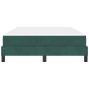 vidaXL Boxspring ágy matraccal Sötétzöld 160 x 200 cm Bársony