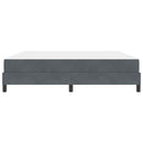 vidaXL Boxspring ágy matraccal Sötétszürke 180 x 200 cm Bársony