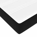 vidaXL Boxspring ágy matraccal matracmal Fekete 180 x 200 cm Bársony