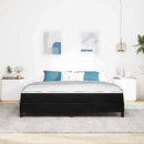 vidaXL Boxspring ágy matraccal matracmal Fekete 180 x 200 cm Bársony