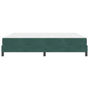 vidaXL Boxspring ágy matraccal Sötétzöld 180 x 200 cm Bársony