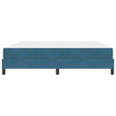 vidaXL Boxspring ágy matraccal Sötét kék 180 x 200 cm Bársony